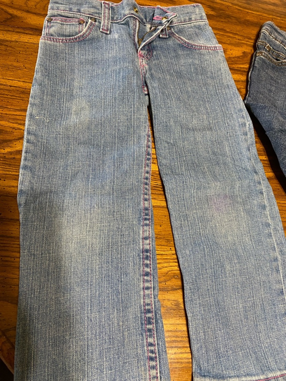 Wrangler girls Jeans Set in Light Blue and Dark Blue 4t - Picture 2 of 11